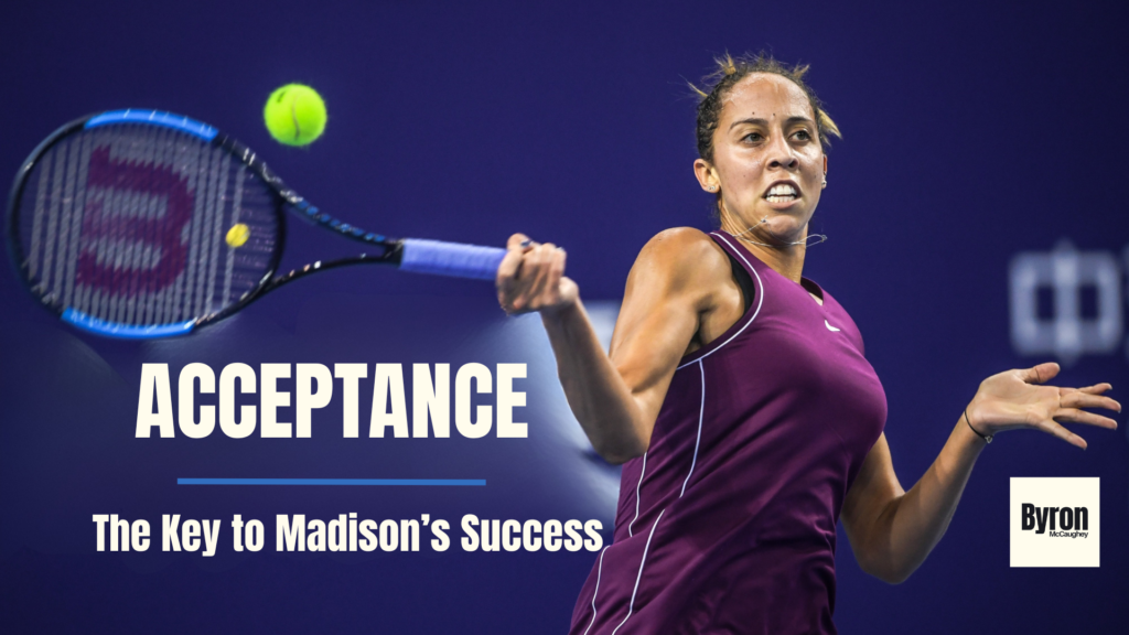 Newsletter cover image featuring Madison Keys